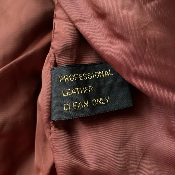 70's Vintage Fantastic International 100% Leather Camel Brown Pilot Jacket - Picture 8 of 15